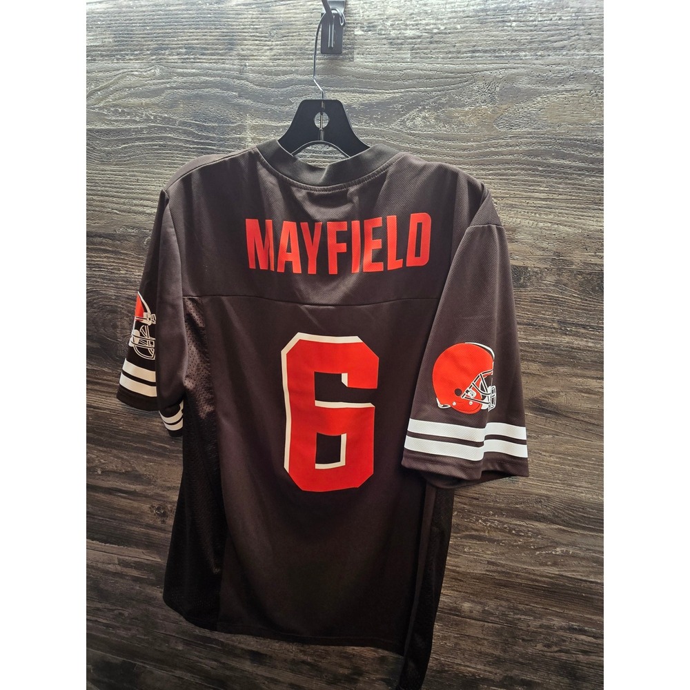 NFL Team Apparel Cleveland Browns Baker Mayfield‎ 6 Jersey Mens Medium Brown